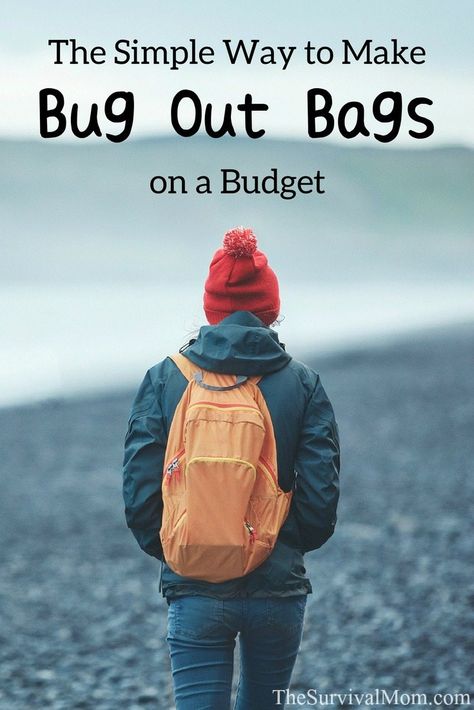 The Simple Way to Make Bug Out Bags on a Budget via The Survival Mom -- I find the idea of putting the bug out bags together daunting and probably expensive. But it needed to be done. #bugoutbag #emergency #evacuation #budget #preparedness Bug Out Bags, Survival Bag, Survival Shelter, Survival Techniques, The Bug, Emergency Prepping, Bug Out Bag, Survival Food, Survival Prepping