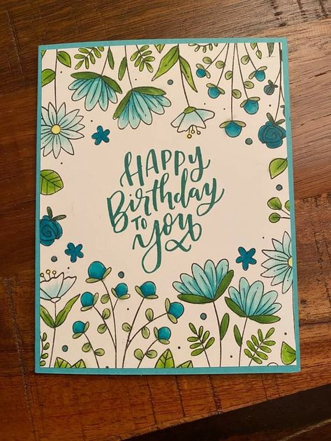 Birthday Card Borders Design, Zoology Front Page Design, Happy Birthday Front Page Design, Greeting Card Front Page Ideas, Zoology Project Cover Page Ideas, Birthday Card Cover Ideas, Project Front Page Ideas Aesthetic, Birthday Card Front Page, Birthday Card Front Page Ideas