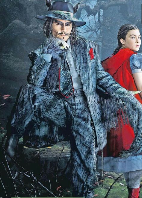 Into the Woods.  The wolf.  Johnny Depp. Into The Woods Musical, Into The Woods Movie, Colleen Atwood, Wolf Costume, Zoot Suit, Johnny Depp Movies, Movie Costumes, Into The Woods, The Wolf