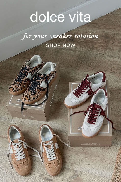 Because you need options. Shop our best-selling sneaker in 10+ colors now Europe Winter Outfits, Dolce Vita Sneakers, Fire Shoes, Modest Casual, Modest Casual Outfits, Xmas List, Europe Winter, Trending Sandals, Jewelry Ads