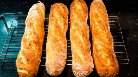 Recipes – profoodhomemade Cottage Loaf, French Baguette Recipe, Baguette Recipe, French Bread Recipe, Rice Bread, Loaves Of Bread, French Baguette, Bread Buns, Food Bread