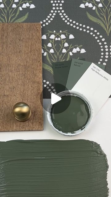 Loralee AhMu on Instagram: "Pewter Green by Sherwin Williams is a rich, earthy green with a timeless, grounding quality that makes a statement without feeling too bold.   What makes Pewter Green so versatile is how well it pairs with a variety of styles and finishes.   It looks stunning next to warm woods, creamy whites, and even brushed metals, giving a balanced, sophisticated look to kitchens, offices, and entryways.    If you’re looking to add character and depth to your space, Pewter Green is an excellent pick!  ✨Have you tried this color in your home? Tell us about it in the comments.  ✨ Would you like a link to the wallpaper, swatches, cabinet color, or hardware? Type LINK below and I’ll send it to your DMs.  ♥️Follow Simplee DIY for more paint and decor inspo.  #swcolorlove #sherwin Olive Sage Green Paint, Sherwin Williams Pewter Green Color Palette, Colors That Go With Pewter Green, Green Bathroom Cabinet Colors, Sherwin Williams Pewter Green Cabinets, Sherwin Williams Green Cabinets, Succulent Sherwin Williams, Pewter Green Kitchen, Pewter Green Bathroom