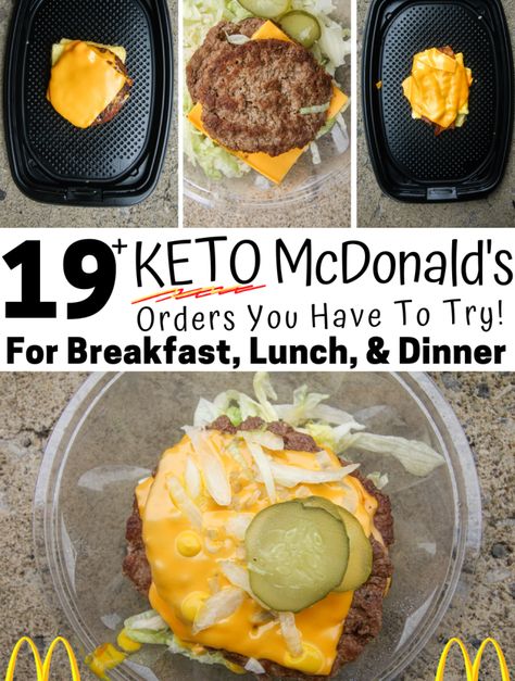 Keto Fast Food Breakfast, Low Carb Mcdonalds, Fast Food Low Carb, Keto Mcdonalds, Keto Friendly Fast Food, Keto Fast Food Options, Healthy Fast Food Options, Keto Restaurant, Fast Food Breakfast