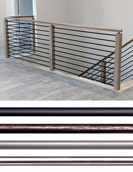 Diy Banisters And Railings, Black Cable Stair Railing, Indoor Balcony Railing, Cable Stair Railing, Stair Railing Makeover, House Of Forgings, Diy Stair Railing, Metal Stair Railing, Wrought Iron Stair Railing