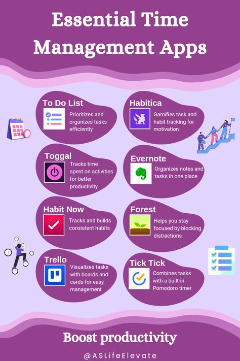Essential Time Management Apps ⏰📱 Apps For Time Management, Best Time Management Apps, Time Management Apps, Phone Edit, Pomodoro Timer, Organizing Time Management, Apps For Teens, Organized Teachers, Schedule Organization