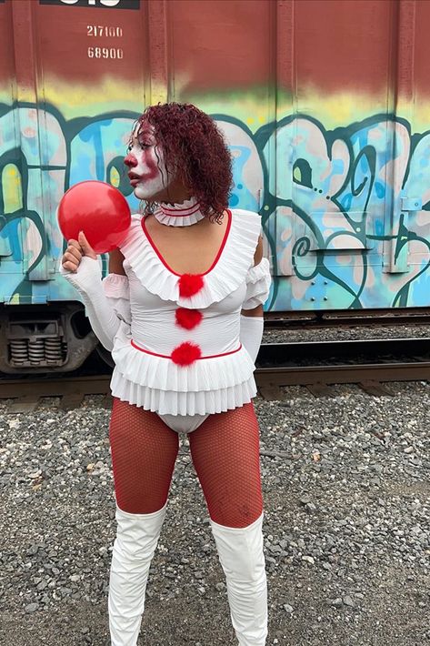 Sexy Pennywise Costume for Women Pennywise Halloween Costume, Clown Character, Pennywise Costume, Let's Play A Game, Character Costume, Costume For Women, Lets Play A Game, Play A Game, Clown Costume