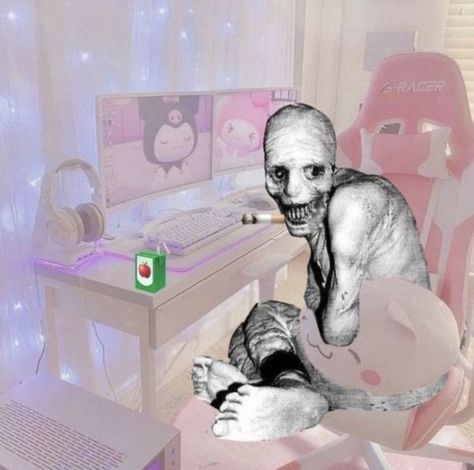 Russian Sleep Experiment, Ja I Ty, Creepy Cute Aesthetic, Images Hello Kitty, Creepy Core, Silly Images, 웃긴 사진, Im Going Crazy, Silly Pictures