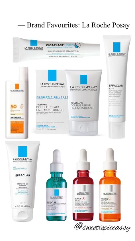 LA ROCHE POSAY- BRAND FAVES 🤍 #inspo #style #shopping #moodboards #aesthetic #thatgirl #retro #followforfollow #itgirl T”#aesthetics #collageart #skincare #skincareroutine @sweetiepiecassy Best Of La Roche Posay Skin Care, La Roche Skincare Routine, Skincare Routine La Roche Posay, Laroche Posay Skincare Routine, La Roche Posay Skincare Routine For Acne, La Roche Posay Aesthetic, La Roche Posay Acne, Laroche Posay Skincare, La Roche Posay Skincare Routine