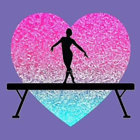 Purple Balance Beam Heart Gymnastics Gymnastics Wallpapers, Gymnastics Backgrounds, Foto Gym, Aerobic Gymnastics, Gymnastics Wallpaper, Gymnastics Shirts, Gymnastics Gifts, Gymnastics Pictures, Kids Watercolor