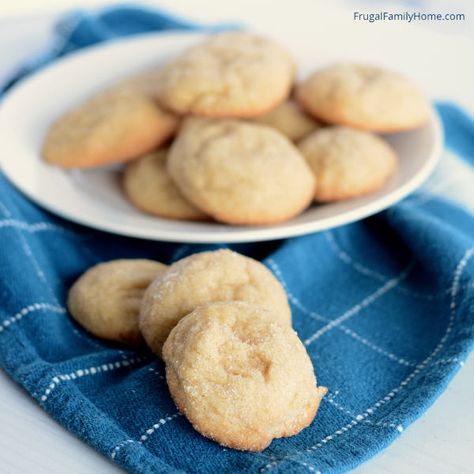 Butterless Cookies Recipes, Butterless Baking, Cookies No Butter Recipe, Butterless Desserts, Cookies Recipes Microwave, Quick Sugar Cookies, Butterless Cookies, Vanilla Desserts, Small Batch Cookies