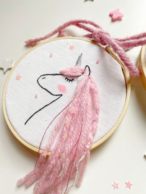 Unicorn Embroidery Design, Embroidery Unicorn, Embroidered Unicorn, Unicorn Template, Unicorn Paint, Unicorn Embroidery, Bead Embroidery Tutorial, Gift Tags Diy, Horse Diy