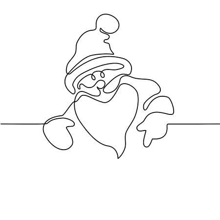 One Line Christmas Drawing, Winter Line Art, Christmas Line Drawings, Christmas Line Art, Line Art Christmas, Xmas Drawing, How To Draw Santa, Drawing Christmas, Single Line Drawing