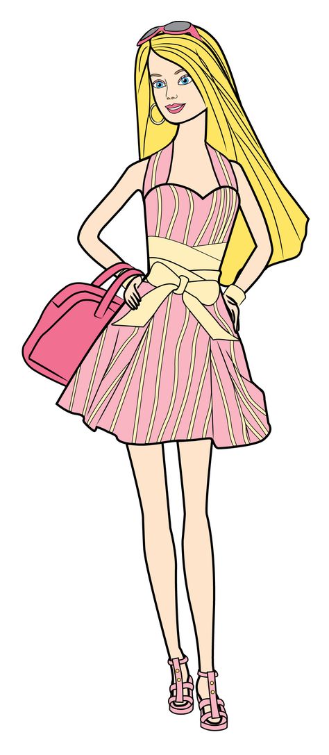 How to Draw Barbie -- via wikiHow.com Drawing Barbie Doll Sketch, How To Draw Barbie, Barbie Dress Drawing, Barbie Doll Drawing, Handbag Drawing, Barbie Sketch, Barbie Sketches, Doll Sketch, Drawing Doll