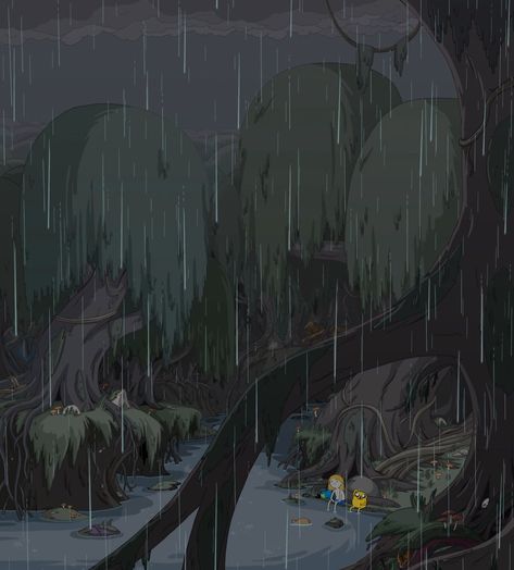 Adventure Time Pictures, Rain Wallpaper, Adveture Time, Time Wallpaper, Fern Wallpaper, Land Of Ooo, Anime Kitten, Adventure Time Wallpaper, Rain Wallpapers