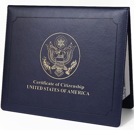 Us Citizenship Aesthetic, Citizenship Aesthetic, American Citizenship, Us Citizenship, Life In Usa, Certificate Holder, Dream Vision Board, Seal Logo, Blessed Life