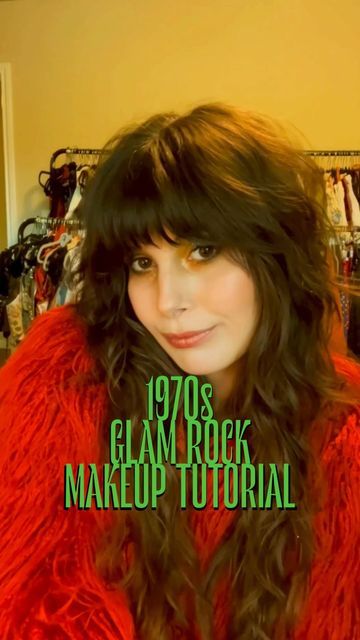 ⚡️ Storm Calysta ⚡️ on Instagram: "Here’s how I do my glam rock makeup! 🎸⚡️ Inspired by the 1970s glam rock legends Bowie & T. Rex. My secret is glitter, glitter, & more glitter. ✨" 70 Glam Makeup, 70s Rock Makeup, Glam Rock Makeup 70s, 80s Rock Makeup, Glam Rock 70s, 1970s Glam Rock, Glam Rock Makeup, 70s Glam Rock, 1970s Glam