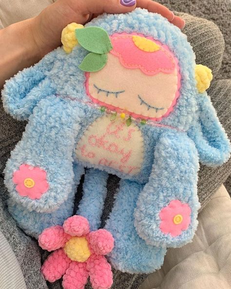 Okay To Rest, Random Crochet, Crochet Monster, Crochet Stuffies, Loving Myself, Crochet Monsters, Crochet Plush, Fun Crochet Projects, Sewing Design