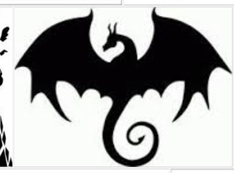 Flying Dragon Silhouette, Puff The Magic Dragon, Magic Dragon, Dragon Silhouette, Silhouette Online Store, Flying Dragon, Silhouette Stencil, Scroll Saw Patterns, Music Sheet