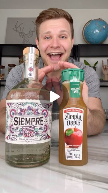 Apple Cider Tequila Drink, Apple Cider And Tequila, Tequila And Apple Juice, Cocktail With Apple Juice, Sparkling Apple Juice Cocktail, Hard Drinks, Rum Punch Recipes, Dinner Party Games, Homemade Cocktails