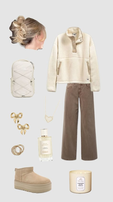 fall vanilla outfit inspo #vanilla #vanillagirlaesthetic #kendrascott Vinalla Girl Outfit Ideas, Outfit Inspo Vanilla Girl, Basic Vanilla Girl Outfits, Vanilla Girl Fall Outfits, Fall Outfits Shuffle, Vanilla Girl Outfits School, Vanilla Girl Outfits Winter, Class Outfits College, Vanilla Girl Aesthetic Outfits