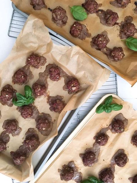 beef and liver meatballs Liver Meatballs, Beef Liver Meatballs, Beef Liver Recipes, Paleo Meatballs Beef, Sheet Pan Lamb Meatballs, High Protein Vegan Meatballs, Carnivore Meatballs With Pork Rinds, Grass Fed Beef Meatballs, Fried Liver