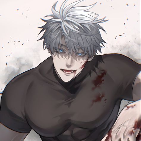 Gojo satoru jujutsu kaisen fanart icon cr/xogieve Jjk Boys Fanart, Gojo Female Fan Art, Spicy Gojo Fanart, Gojo Hot Daddy Icon, Gojo Ghostface, Gojo Fanart Icon, Gojo Official Arts, Satoru Gojo Art, Gojo Pfp Manga