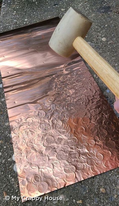 Metal Embossing Art, Copper Crafts, Metal Embossing, Copper Gifts, Astuces Diy, Copper Diy, Copper Art, Metal Art Diy, Metal Art Welded