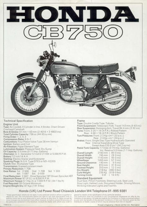 Honda 750 Four, Pontiac Convertible, Classic Honda Motorcycles, Honda Cb250, Vintage Honda Motorcycles, Honda 750, Honda Cb 500, Honda Scrambler, Motorcycle Magazine