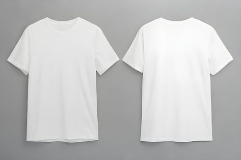 Plain White Tshirt Front And Back, Oversized White T Shirt, Plain Black T Shirt, Basketball T Shirt Designs, T Shirt Branca, Plain White Shirt, Plain White T Shirt, Plain White Tee, Blank T Shirts