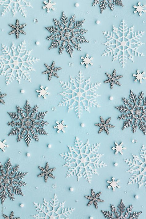 Snowflake background by Ruth Black for Stocksy United Christmas Phone Backgrounds, Snowflake Wallpaper, Iphone Wallpaper Winter, Snowflake Background, Xmas Wallpaper, Christmas Phone Wallpaper, Cute Christmas Wallpaper, Winter Background, Holiday Wallpaper