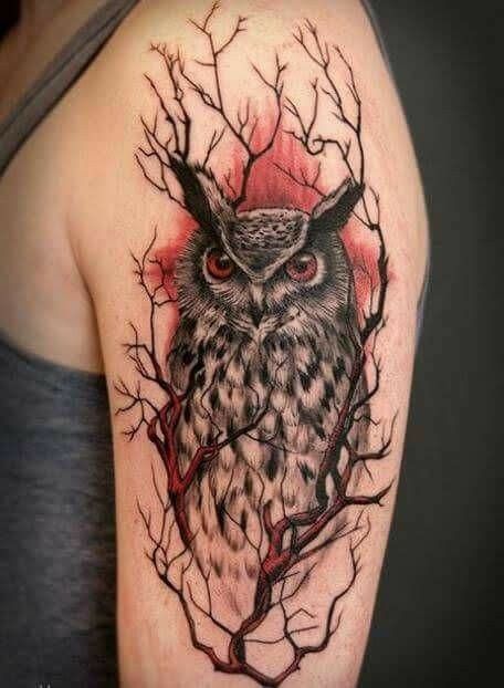 Realistic Owl Tattoo, Rabe Tattoo, Owl Tattoo Drawings, Cute Owl Tattoo, Feather Tattoo Design, Cool Arm Tattoos, Owl Tattoo Design, Tattoo Henna, Tattoo Graphic