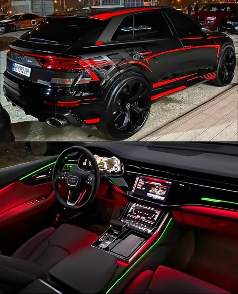 Audi Luxury Cars, Audi Rsq8 Wallpaper, Red Suv Car, Audi Q8 Interior, Audi Rsq8, Audi Q8, Red Interior Car, Red Audi, Best Suv Cars