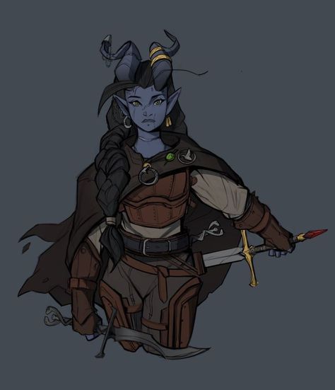 Tiefling Fighter Dnd, Dnd Spellsword, Dnd Rogue Swashbuckler, Dnd Boots Drawing, Female Teifling Art, Dnd Character Tattoos, Gloom Stalker Ranger Dnd, Dnd Character Design Wizard, Tiefling Ranger Female