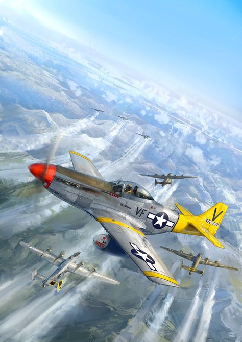 Wwii Plane Art, Ww2 Propaganda, P 51 Mustang, Wwii Fighters, Aircraft Painting, Wwii Plane, Airplane Art, P51 Mustang, Military Humor