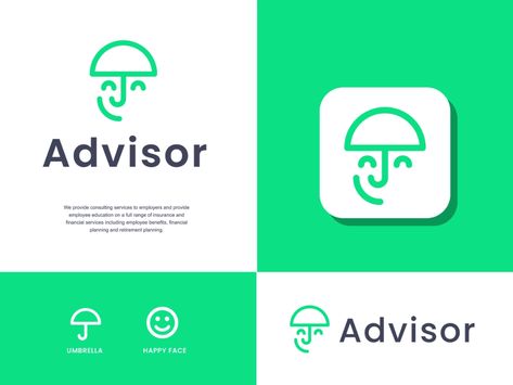 advisor insurance by logorilla on Dribbble Insurance Logo Design Inspiration, Insurance Company Branding, Insurance Branding, Insurance Logo, Logo Design Presentation, Shadow Logo, Branding Identity Inspiration, Brand Identity Guidelines, Logo Design Examples