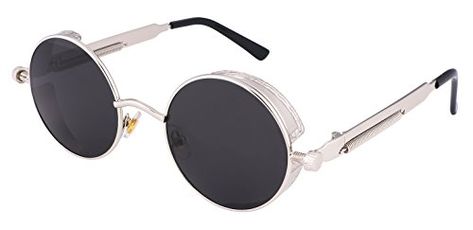 FEISEDY Retro Gothic Steam Punk Sunglasses Metal Frame Me... https://www.amazon.ca/dp/B06XY5FZZS/ref=cm_sw_r_pi_dp_U_x_7tUCAbRDCG81Q Punk Sunglasses, Punk Design, High Fashion Accessories, Sunglasses Round, Steampunk Sunglasses, Cool Glasses, Gothic Steampunk, Cheap Sunglasses, Steampunk Design