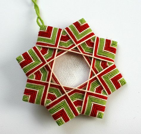 DIY: Make Japanese Star Mandala in Beautiful Flowery Colors • K4 Craft Yarns Ornaments, Star Mandala, Temari Balls, Dorset Buttons, Ornament Tutorial, Butterfly Crafts, Handmade Christmas Decorations, Japanese Crafts, Christmas Ornament Crafts