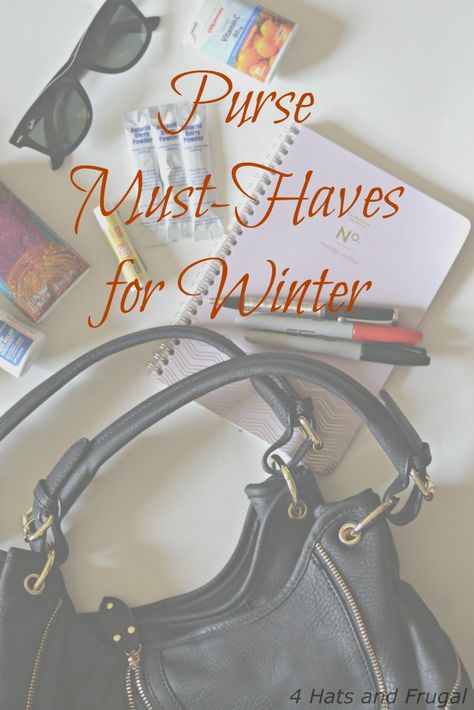 What are your purse must-haves for winter? Check out this list of items you should have in your purse, once the weather gets cold. What Should You Have In Your Purse, Purse Must Haves Items List, What To Carry In Your Purse List, Purse Must Haves Items, Purse Must Haves, Purse Necessities, Winter Purse, Winter Purses, Thrifty Thursday