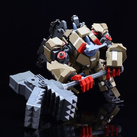 Lego Shark Instructions, Lego Mech Head, Lego Mech Suit, Lego Mech Suit Instructions, Lego Mecha Suit, Lego Design Ideas, Lego Mecha Instructions, Kartu Pokemon, Lego Dragon