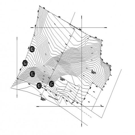 Town planning Contour Diagram, Contour Architecture, Town Planning, Landscaping Trees, Contour Lines, Scale Drawing, Mountain Drawing, Contour Map, Drawing Block