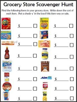 FREE Grocery Store Scavenger Hunt Printable Shopping Scavenger Hunt, Grocery Store Scavenger Hunt, Store Scavenger Hunt, Brownie Scouts, Life Skills Class, Life Skills Classroom, Teaching Life Skills, Girl Scout Juniors, Living Skills