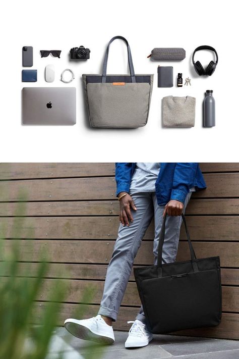 Bellroy Tokyo Tote - Second Edition (Laptop Tote Bag, Casual Shoulder Bag, 15L) - Melbourne Black Men Tote Bag, Diy Tote, Laptop Tote Bag, Men's Totes, Laptop Tote, Diy Tote Bag, Travel Tote, Shoulder Tote Bag, Handbags For Men