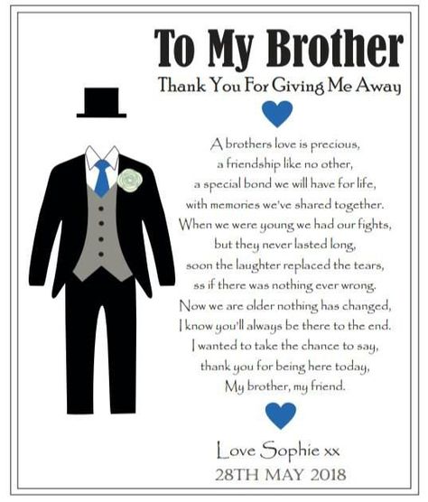 Best Man Wedding Speeches, Best Wedding Speeches, Wedding Day Wishes, Bride Quotes, Wishes For The Bride, Sister Wedding Gift, Wedding Gifts For Bride And Groom, Best Man Wedding, Brother Quotes