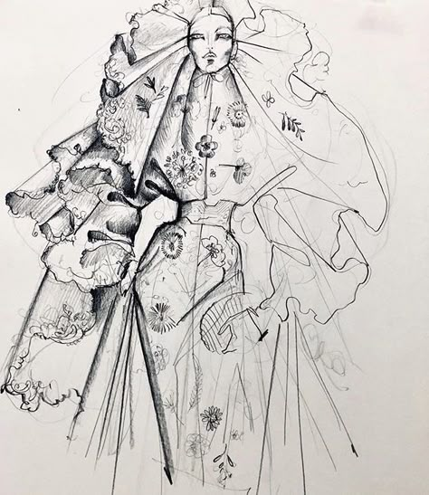 Daniel Roseberry, Fashion Illustration Portfolio, Fashion Sketchbook Inspiration, Fashion Portfolio Layout, Fashion Illustration Collage, Fashion Drawing Sketches, Fashion Design Portfolio, Fashion Sketchbook, Fashion Illustration Dresses