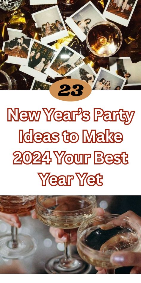 Make 2024 your best year yet with these 23 unforgettable New Year’s party ideas! Start with a "Glow-in-the-Dark Dance Party" featuring neon lights and UV decorations for a vibrant atmosphere. If you’re feeling creative, host a "DIY Cocktail Station" where guests can mix their own drinks. Try a "Midnight Movie Marathon" with New Year’s classics, or go interactive with a "Photo Booth Challenge" with festive props. Host a "Game Night Extravaganza" with everything from board games to party challenges, or a "Resolution Wall" where guests write down their hopes for the new year. You can also throw a "Formal Gala" for an elegant vibe or a "Retro Dance Party" for a nostalgic twist. Whatever you choose, these ideas will make your celebration unforgettable! \