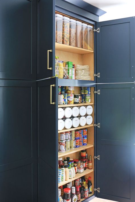 Shallow Pantry, Cabinet Organization Ideas, Kitchen Cabinet Organization Ideas, Design My Kitchen, Utensil Drawer Organization, Ford Interior, Used Cabinets, Refrigerator Drawers, Diy Cleaning Solution