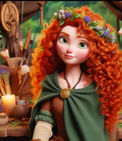 Prenses Merida, Merida Hair, Brave Princess Merida, Disney Character Design, Disney Princess Merida, Rose Weasley, Merida Disney, Brave Princess, Princess Merida