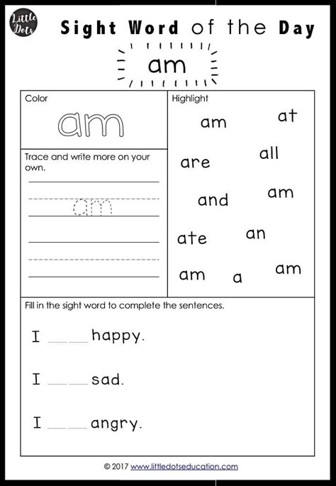 Dolch Sight Words Activities Primer / Kindergarten Level Sight Word Of The Day, Jolly Phonics Tricky Words, Writing Practice Kindergarten, Dolch Sight Word Activities, Sight Word Worksheet, Sight Words Activities, Words Activities, Preschool Sight Words, Kindergarten Phonics Worksheets