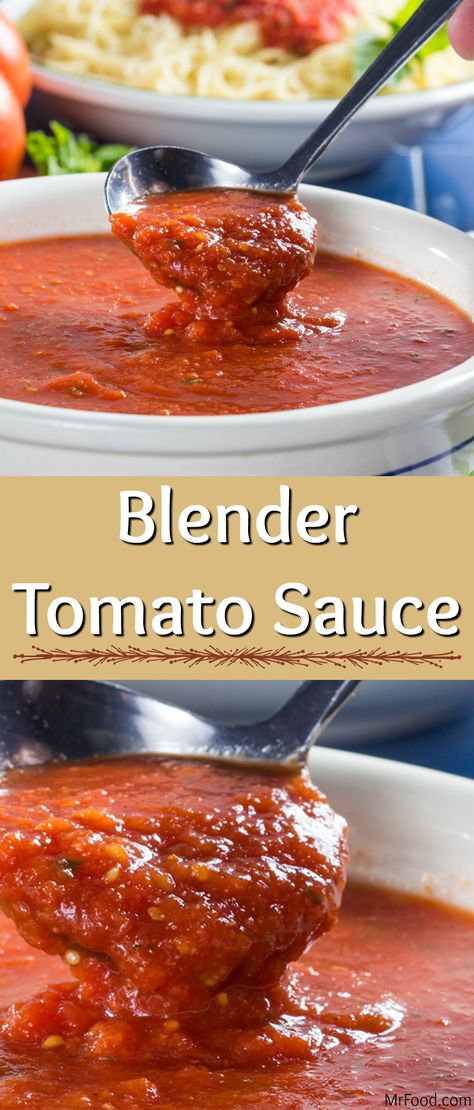 Looking for that farm-to-table taste during dinnertime? Well with our homemade tomato sauce, you'll get just that. Our Blender Tomato Sauce is as easy as blend, simmer, and enjoy! With only the freshest ingredients, and naturally flavorful spices, this tomato sauce recipe will please everyone's Italian grandma! Easy Diy Tomato Sauce, Recipe For Tomato Sauce, Easy Homemade Tomato Sauce With Fresh Tomatoes, Healthy Homemade Tomato Sauce, Healthy Tomato Sauce, Easy Homemade Tomato Sauce, Cooking Blender Recipes, How To Make Tomato Sauce From Tomatoes, Tomato Soup Blender Recipes