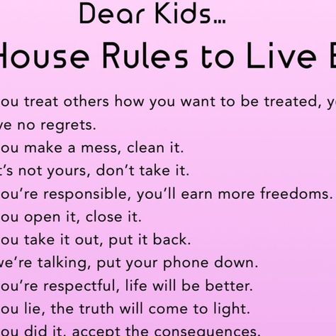 Stephanie Cavin | Homeschooler on Instagram: "In a world where nothing seems absolute anymore and everything feels like it’s up for debate, it’s easy to get lost in the greys. 🌀 But while society might be moving away from black and white, our kids still crave the certainty that comes from clear expectations and boundaries at home. 🏡

✨ Why House Rules Matter:
Even in this fluid world, kids need to know what’s expected of them. It gives them a sense of security and a foundation to grow confidently. Whether it’s bedtime, screen time, or how we treat each other, these rules are the anchors in the sea of uncertainty.

💡 What We Can Do:

	•	Be Consistent: Keep the rules steady and clear. Consistency breeds trust.
	•	Explain the ‘Why’: Let them understand the reasons behind the rules—it’s abo Rules For Kids At Home, House Rules For Kids, Household Rules For Kids, Rules For Teens At Home, Rules For My Future Kids, House Rules Poster, Put Your Phone Down, House Rules, Screen Time